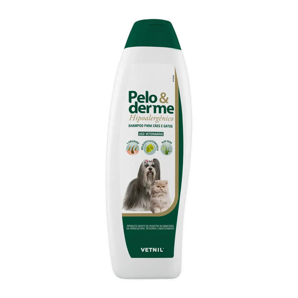 Shampoo Hipoalergênico Pelo e Derme Vetnil 320ml