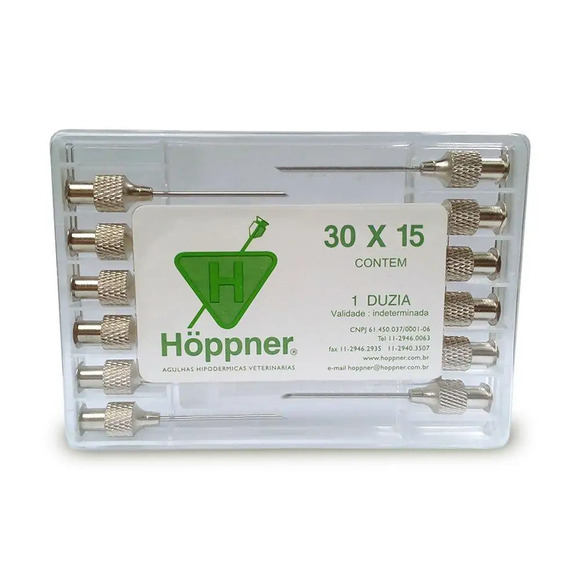 Agulha Veterinaria Hoppner 121 30 X 1,5 Único