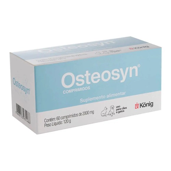 Suplemento Alimentar Osteosyn 60 Comprimidos 2000 mg