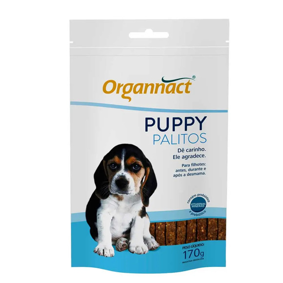 Organnact Palitos Cães Puppy 170 g