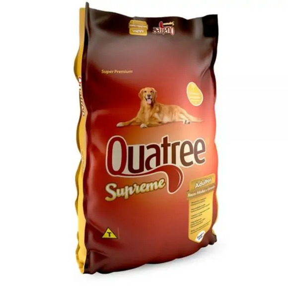 Ração Quatree Supreme Adultos Raças Medias Grandes 15 Kg