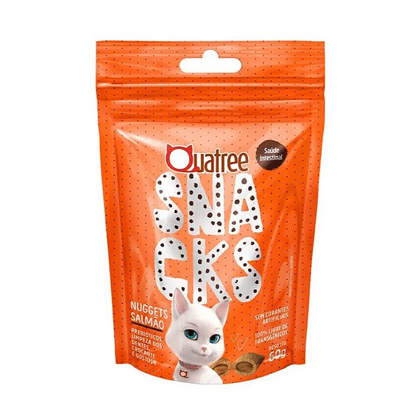 Quatree Snacks Nuggets Gato Saude Intestinal 60 g