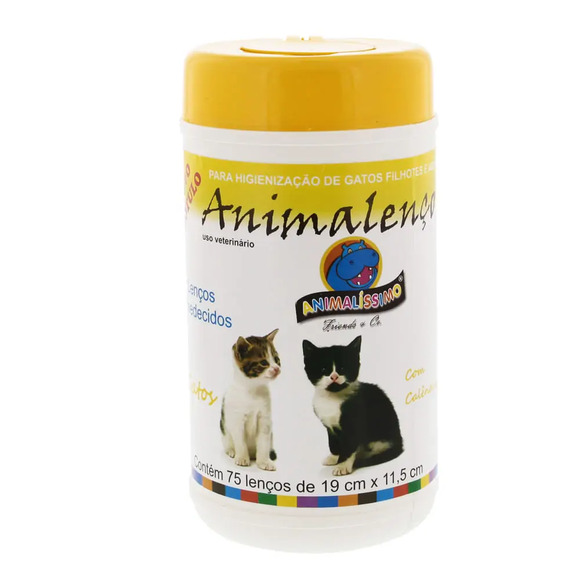 Lenços Umedecidos Animalenço para Gatos Animalíssimo Único
