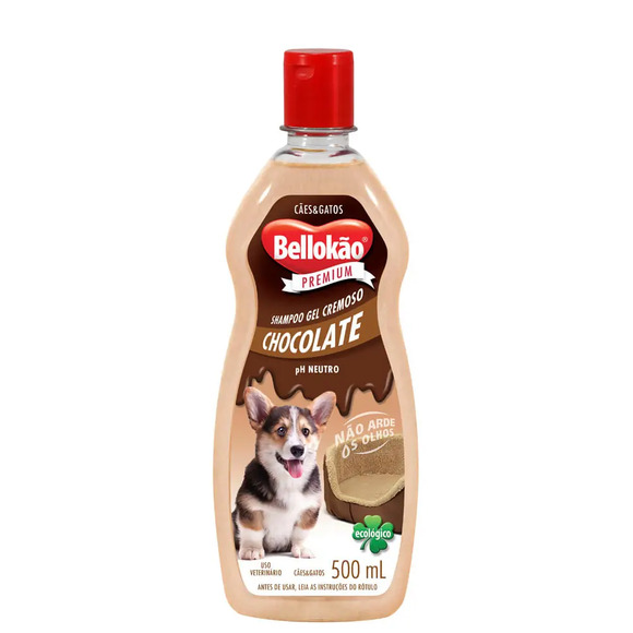 Shampoo para Cães e Gatos Chocolate Bellokão 500 ml