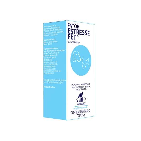 Fator Estresse Pet para Cães e Gatos Arenales 26g