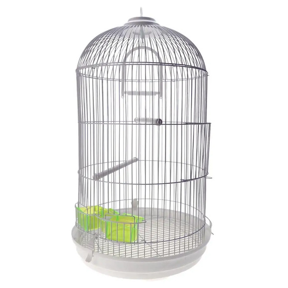 Gaiola Para Periquitos Pequenos e Medios Bragança Redonda Alta Piu Piu Único