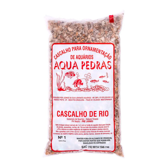 Cascalho para Aquário Aqua Pedras Nº 1 1 kg