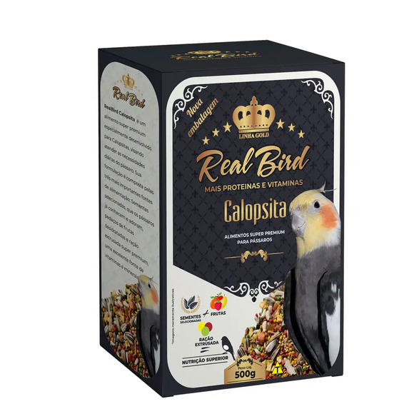 Alimento Super Premium Realbird Calopsita Zootekna 500g