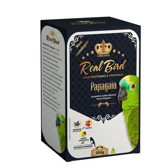 Alimento Super Premium Realbird Papagaio Zootekna 350g