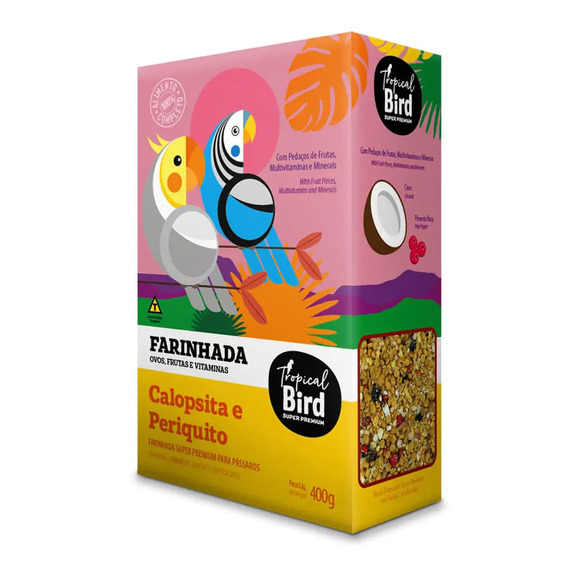 Farinhada Super Premium Tropical Bird Calopsita Zootekna 400g