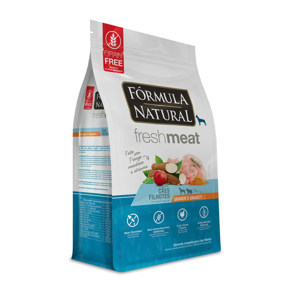 Ração Fórmula Natural Fresh Meat Cães Filhote Grande e Gigante Frango 12 kg