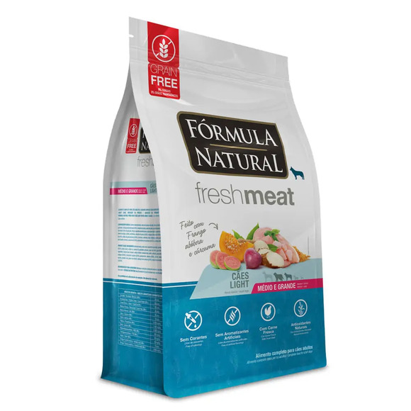 Ração Fórmula Natural Fresh Meat Light Cães Médio e Grande Frango 2,5 kg