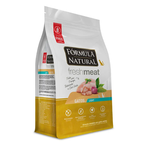 Ração Fórmula Natural Fresh Meat Gatos Light Frango 1 kg