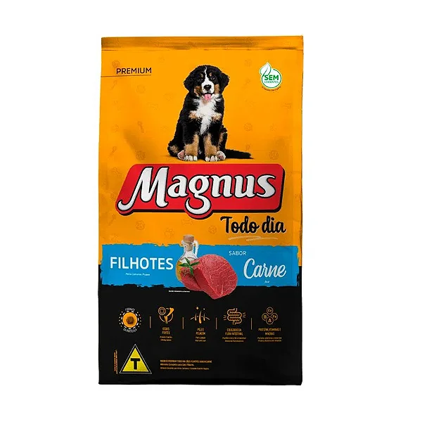 Magnus Todo Dia Filhote Carne 20 Kg