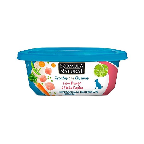 Formula Natural Receita Caseira Frango à Moda Caipira 270g