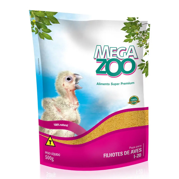 Papa para Filhote de Aves Megazoo 500 g