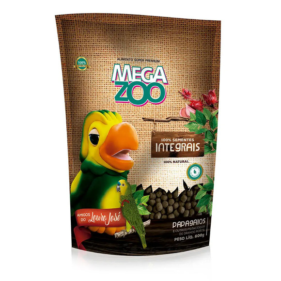 Ração para Papagaios Integral Amigos do Louro José Megazoo 600 g