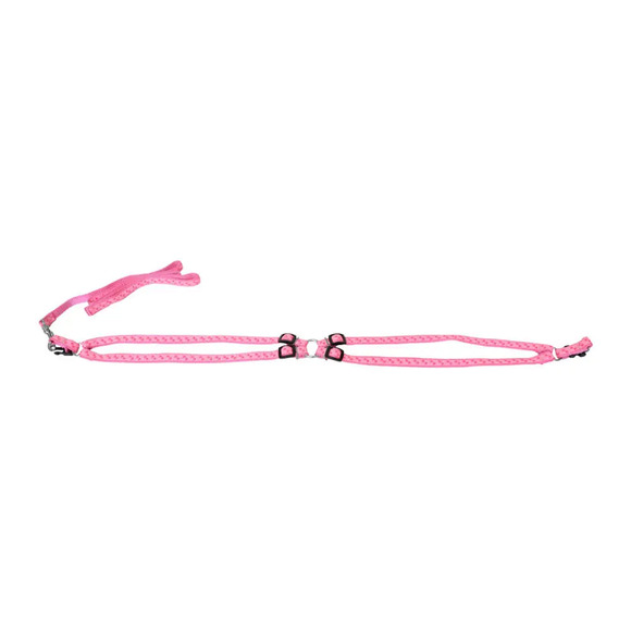 Conjunto Peitoral e Guia Estampada São Pet Rosa Nº 3