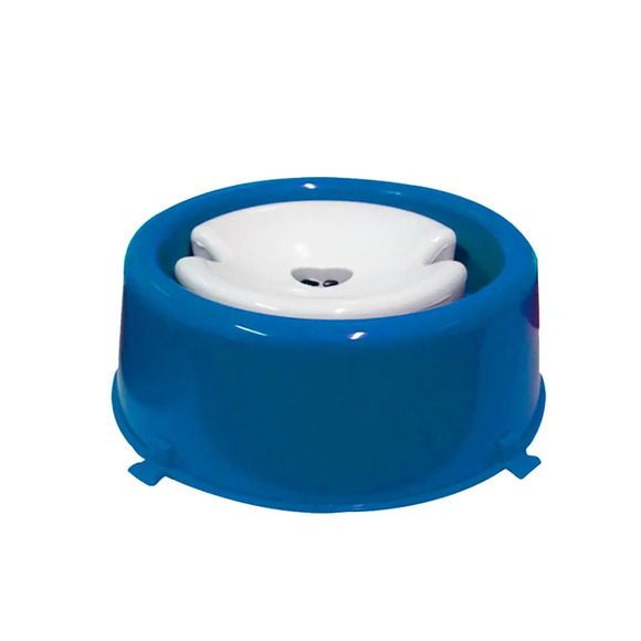 Bebedouro Classic Pelos Longos Furacão Pet Azul 1 L