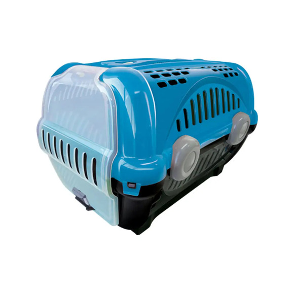 Caixa de Transporte Luxo Furacão Pet Azul N° 02