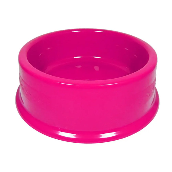 Comedouro Plástico Furacão Pet Rosa 1 L