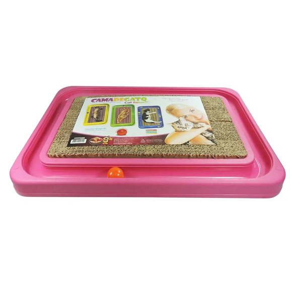 Cama de Gato Cat Relax Rosa Furacão Pet Único