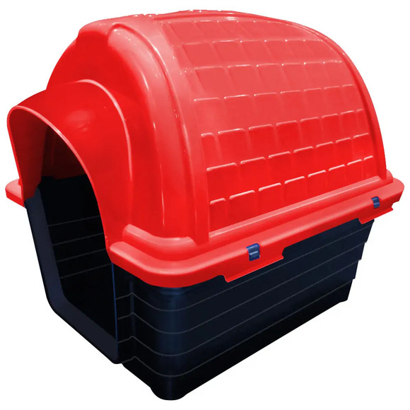 Casinha Plástica Iglu Furacão Pet Vermelha N° 02