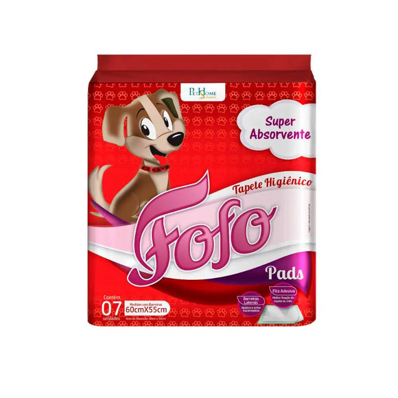 Tapete Higiênico São Francisco Fofo Pads 7 unidades