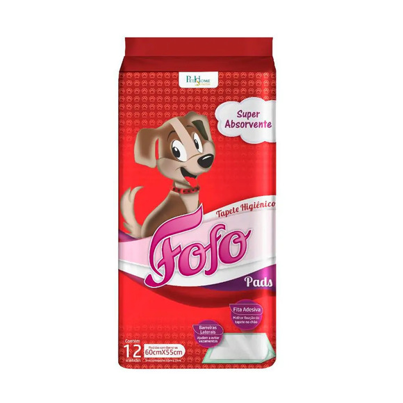 Tapete Higiênico São Francisco Fofo Pads 12 unidades