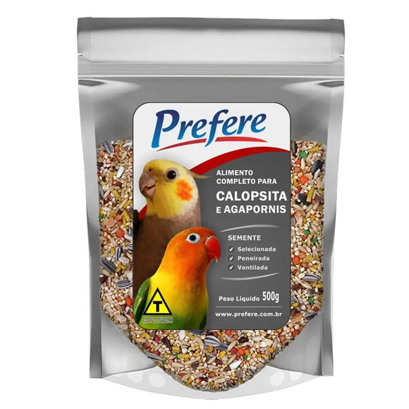 Mix de Sementes Para Calopsita e Agapornis Prefere 500 g