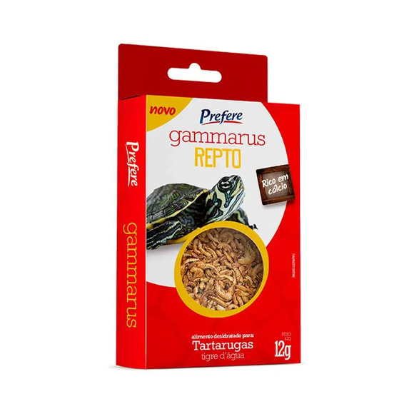 Alimento Para Cágado Tigre DÁgua Prefere Gammarus Repto 12 g