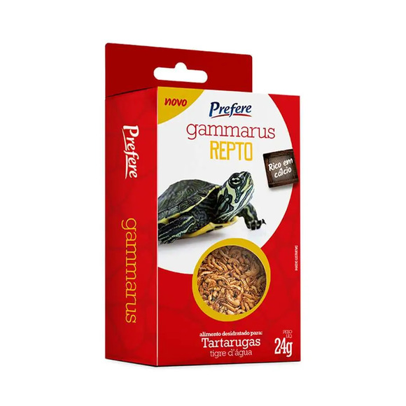 Alimento Para Cágado Tigre DÁgua Prefere Gammarus Repto 24 g