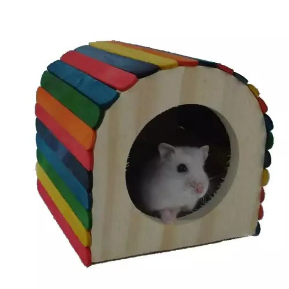 Toca de Palitos para Hamster Especie Animal Único
