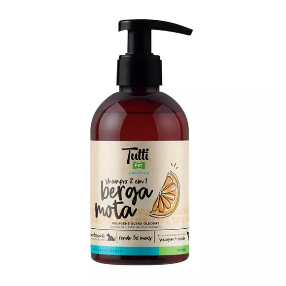 Shampoo Tutti Pet 2 em 1 - Bergamota 340ml