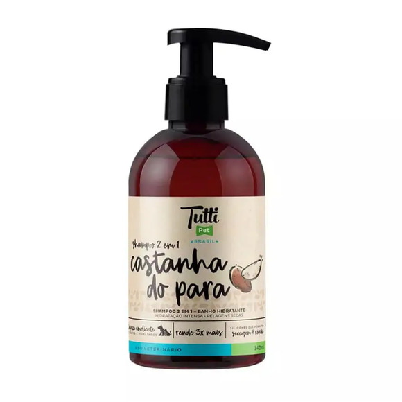 Shampoo Tutti Pet 2 em 1 - Castanha do Para 340ml