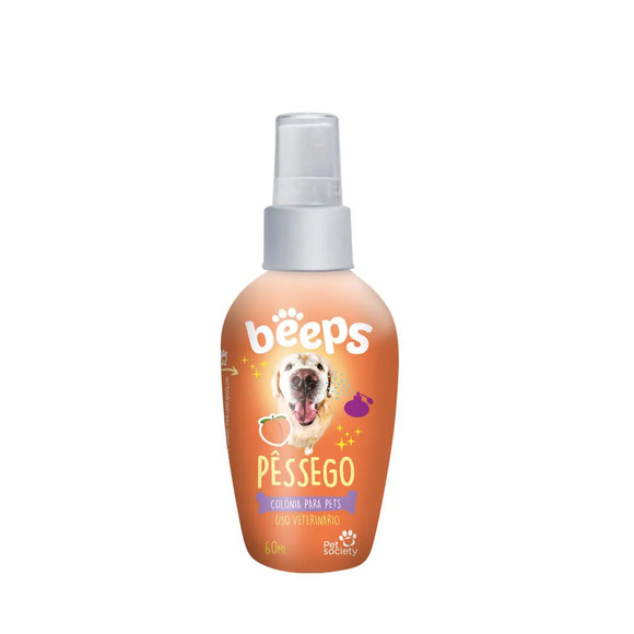 Colônia Beeps Pêssego Pet Society 60 ml 60 ml