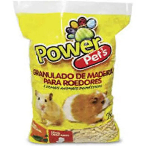 Granulado De Madeira Para Roedores E Animais Domésticos 2 Kg
