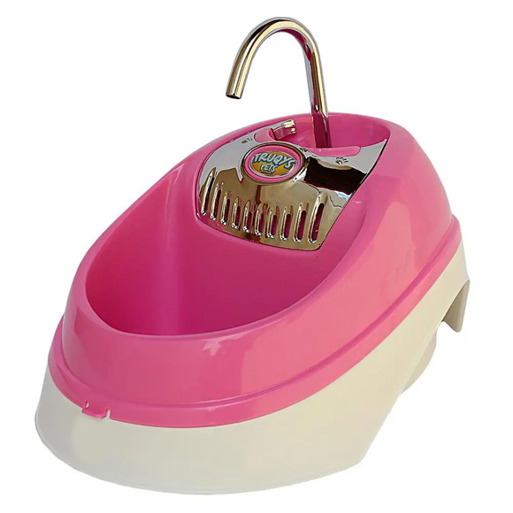 Fonte Água Para Pet Bebedouro Volcano Rosa Bivolt