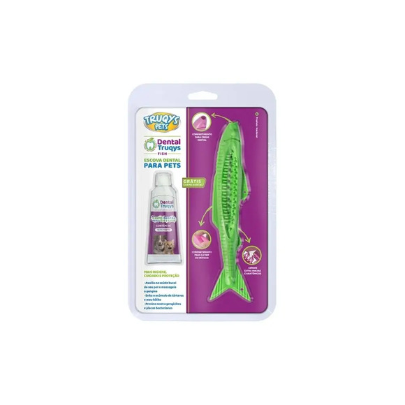 Escova Dental Fish Verde - Truqys