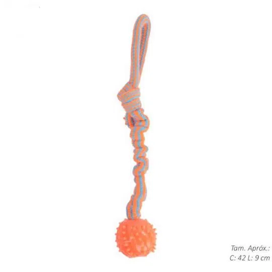 Corda Trancada Sanfonada Pend. Azul 43cm