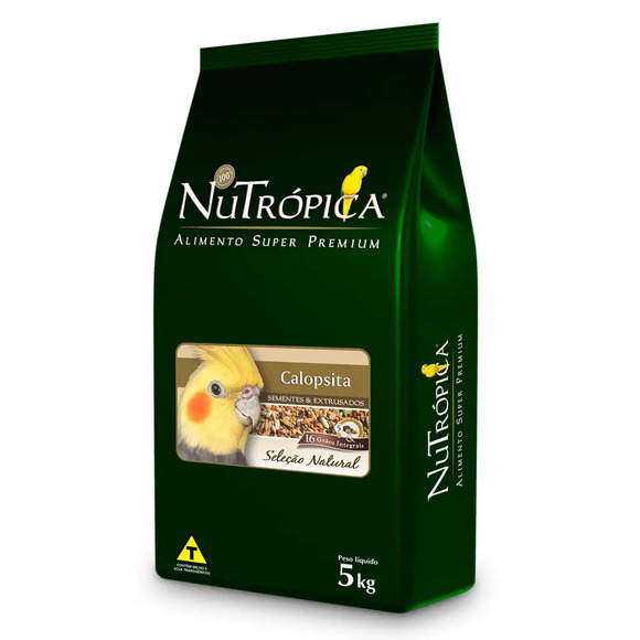 Ração Nutrópica Sementes e Extrusados Natural para Calopsitas 5 kg