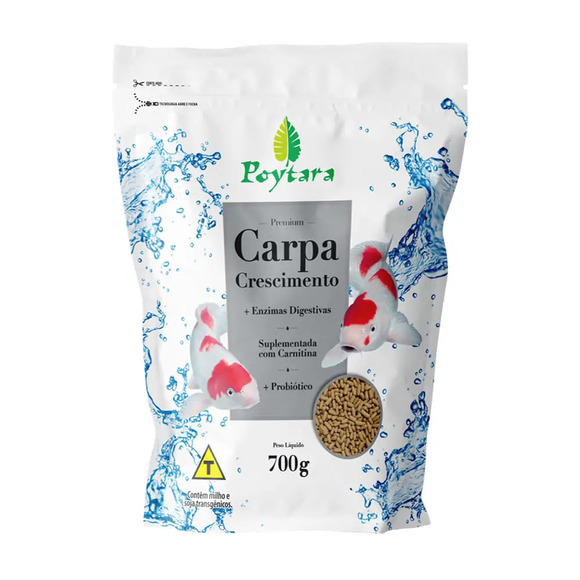 Ração Carpa Crescimento Poytara 700 g