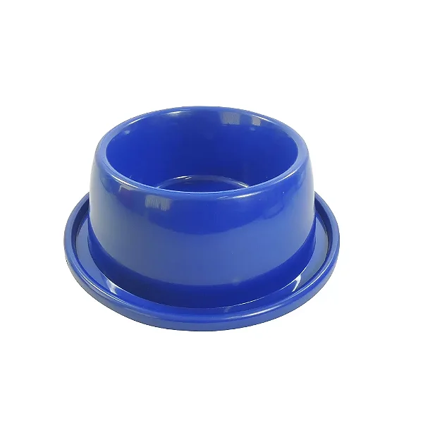 Comedouro Plastico Anti Formiga Pequeno Azul 600 ml