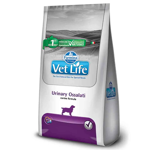 Ração Vet Life Natural Canine Urinary Ossalati 2kg