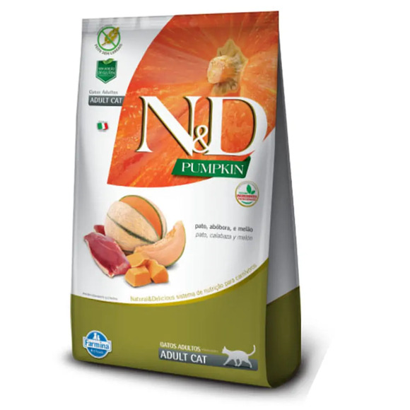 Ração N&D Pumpkin Gatos Adultos Pato e Melão 1,5 kg