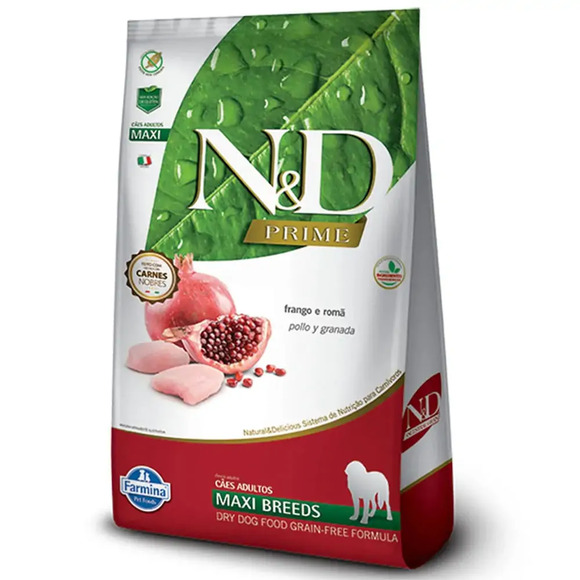 Ração N&D Prime Cães Adultos Maxi Frango 10,1 kg