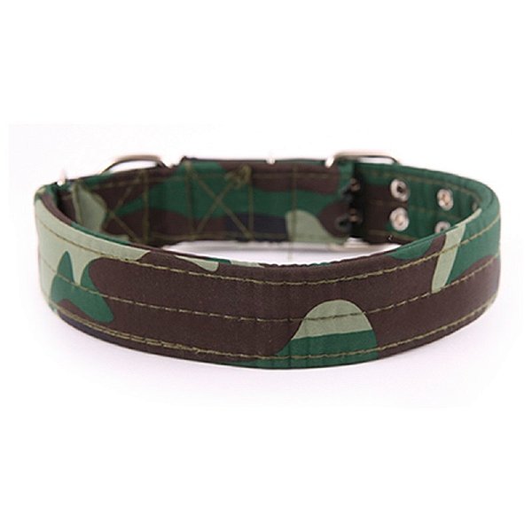 Coleira Nylon Army Camuflada GG
