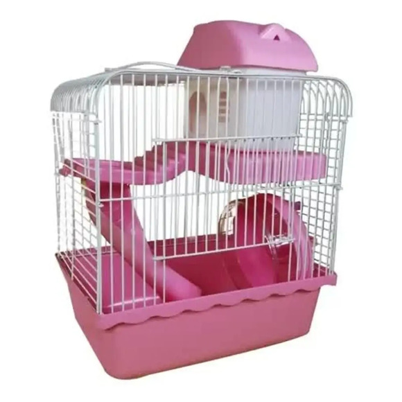 Gaiola para Hamster Funny Home The Pets Brasil Rosa