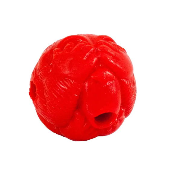 Bolinha Recheável Macaquinho Vermelha Pet Games P