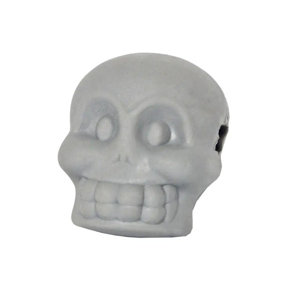 Brinquedo Mordedor Caveirinha Soft Pet Games Cinza P
